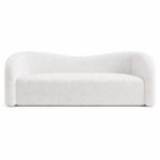 Aurora Plush White Boucle Luxury 3 Seater Sofa