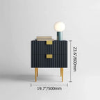 Sebastian Modern Bed Side Table With Drawers