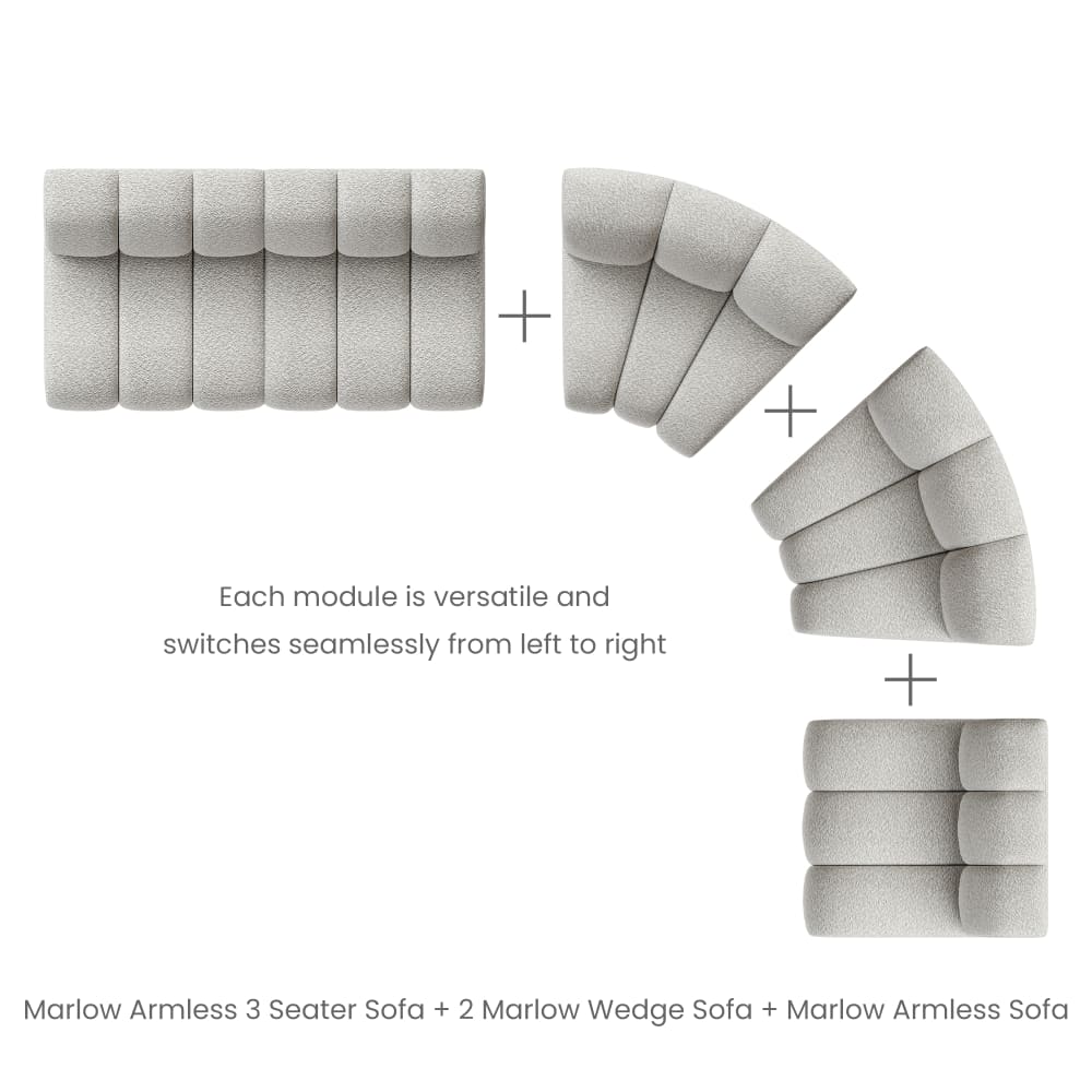 Morco Luxury Modern Section Sofa