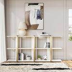 Alankar Modern Long Metal Bookshelf