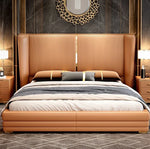 Sparse Modern Luxury Upholstered Bed In Suede