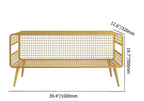 Mesha Modern Metal Mesh Bookshelf In Gold