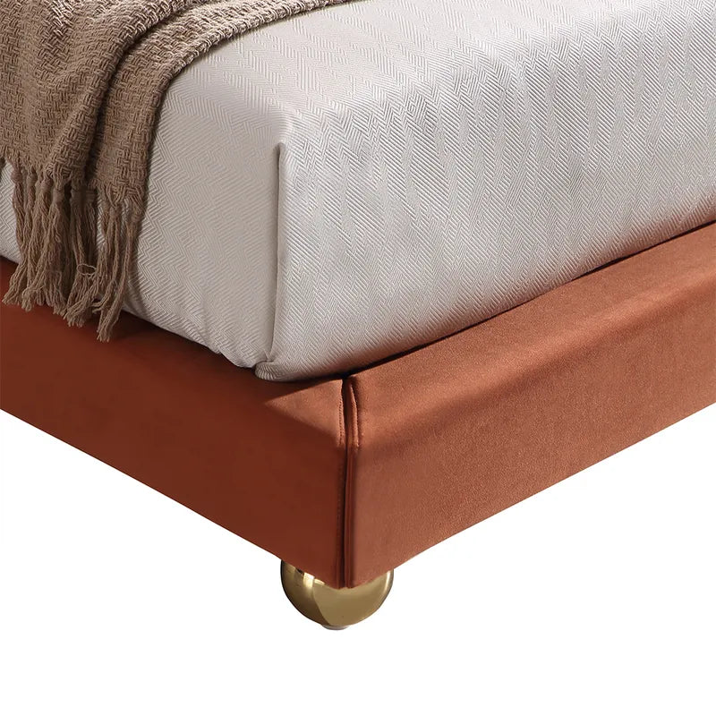 Serene Luxury Upholstered Platform Low Profile Bed