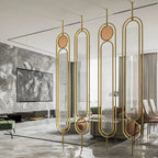 Metal Fluted Glass Partition