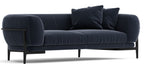 Kelva 3 Seater Modern Curvy Sofa