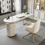 Koski Modern Luxury Study Table With Drawers