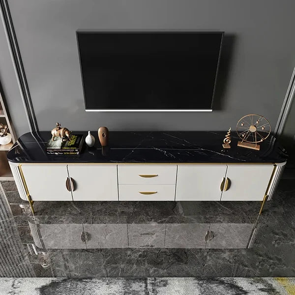 Moha Modern Faux Marble Top TV Console
