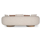 Rayo Modern Luxury Boucle Fabric 3 Seater Sofa
