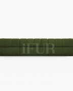 Arboria Chill 3 Piece Channel Chenille Velvet Sectional Sofa