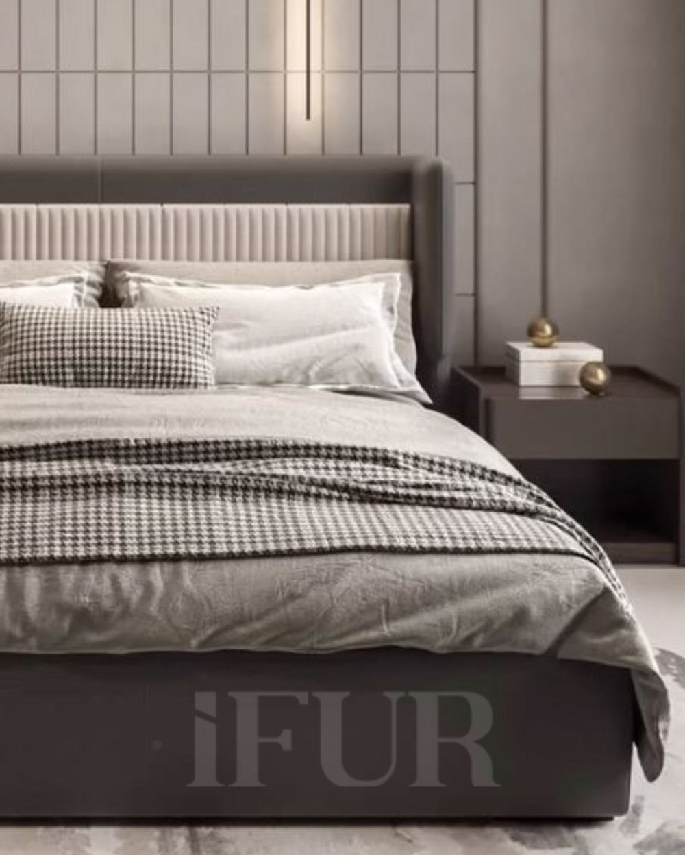 Grayoir Modern Upholstered Bed