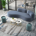 Lauren Modern Curved Japanese Style 4 Seater Sofa