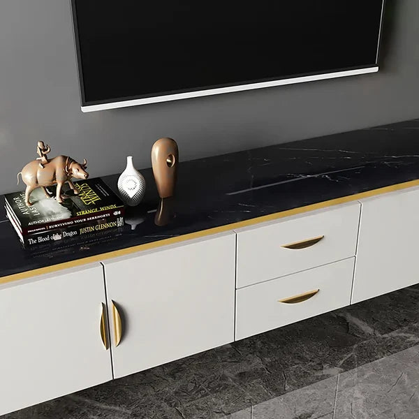 Moha Modern Faux Marble Top TV Console