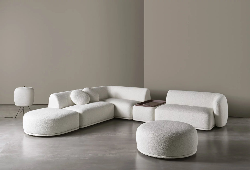 Rene Modern Boucle Sofa Set With Centre Table