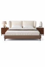 Mocha Modern Minimalist Dual Color Bed With Storage
