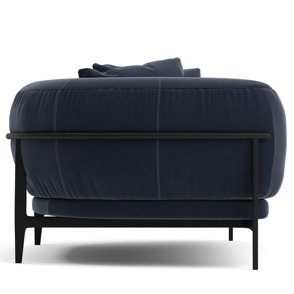 Kelva 3 Seater Modern Curvy Sofa