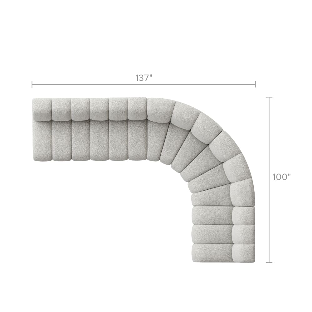 Morco Luxury Modern Section Sofa