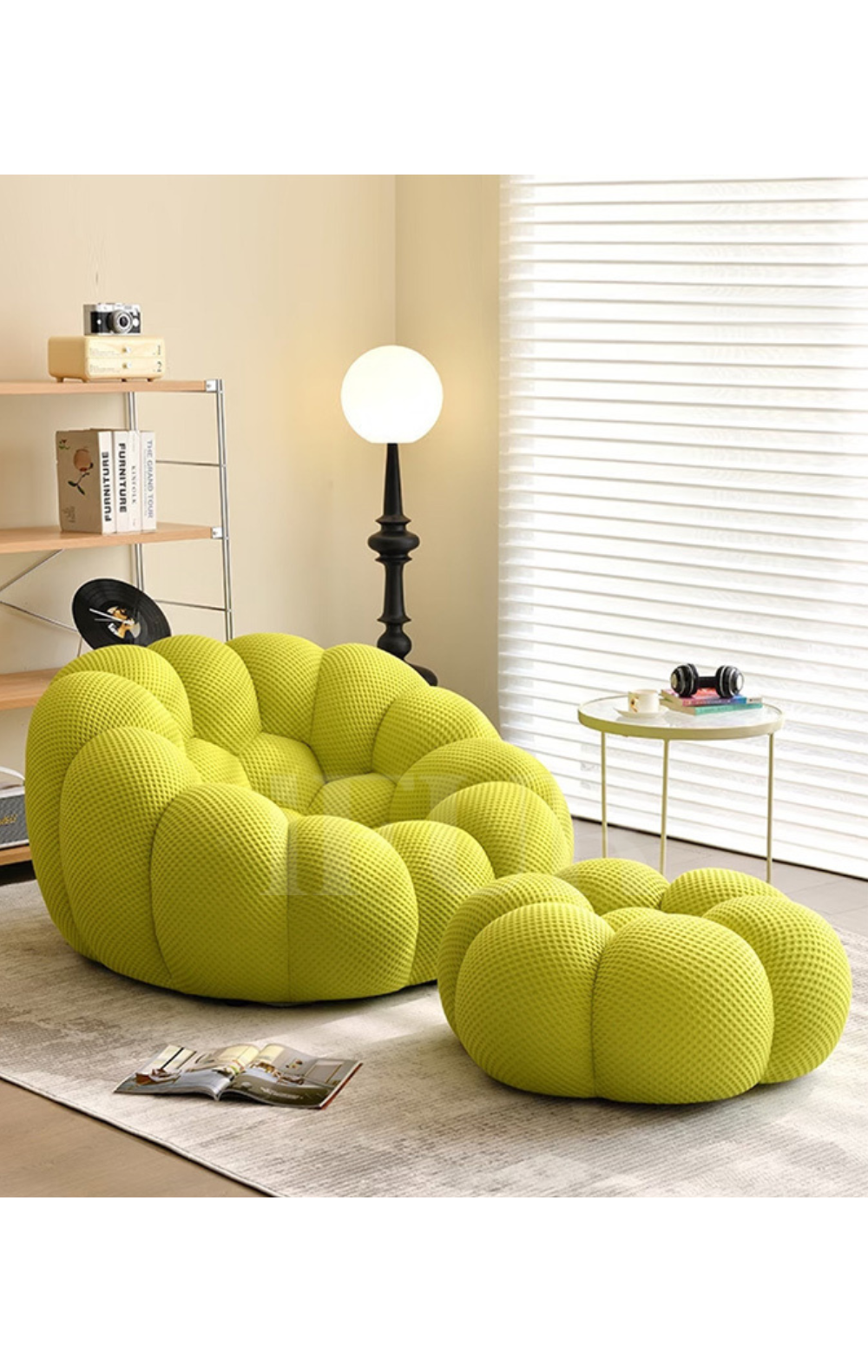 Bubble Bloom Lounge Chair with Ottoman