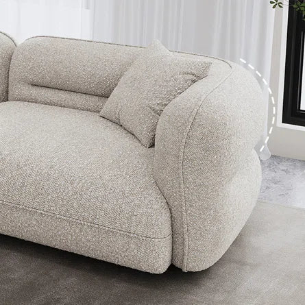 Absar 3 Seater Luxury Curvy Boucle Sofa