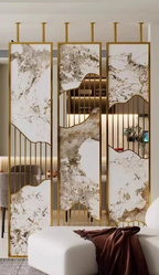 Moka Luxury Marble SS Partition(Final payment for 1 piece)
