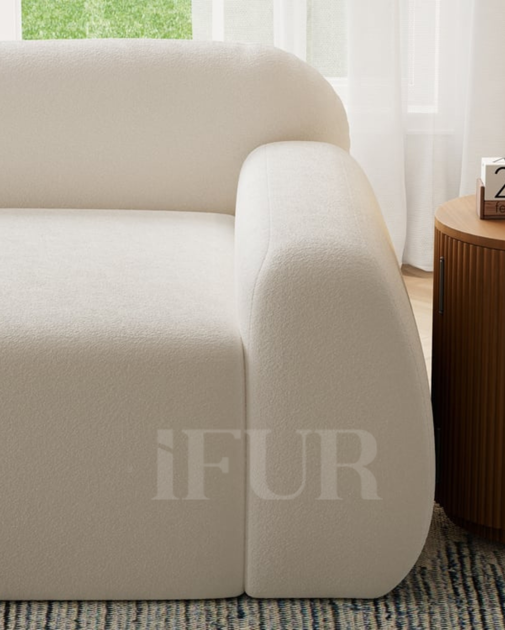 Capella Living Velvet Upholstered 3-Seater Luxury Sofa
