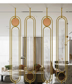 Metal Fluted Glass Partition