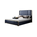 Robust Modern Faux Leather King Size Bed With Storage