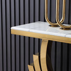Mozo Designer Luxury Console with  Marble Top