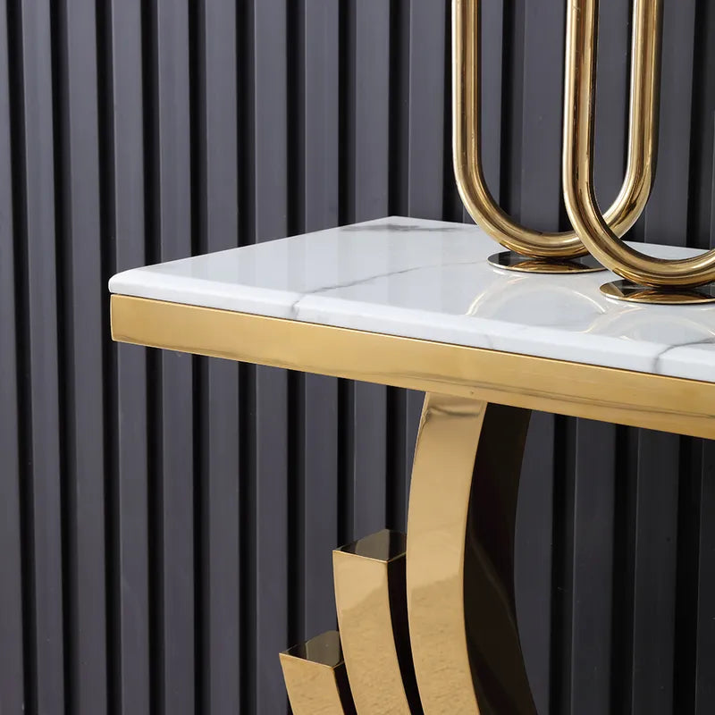 Mozo Designer Luxury Console with  Marble Top