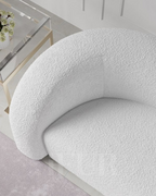 Aurora Plush White Boucle Luxury 3 Seater Sofa