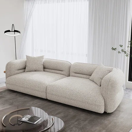 Absar 3 Seater Luxury Curvy Boucle Sofa