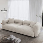 Absar 3 Seater Luxury Curvy Boucle Sofa