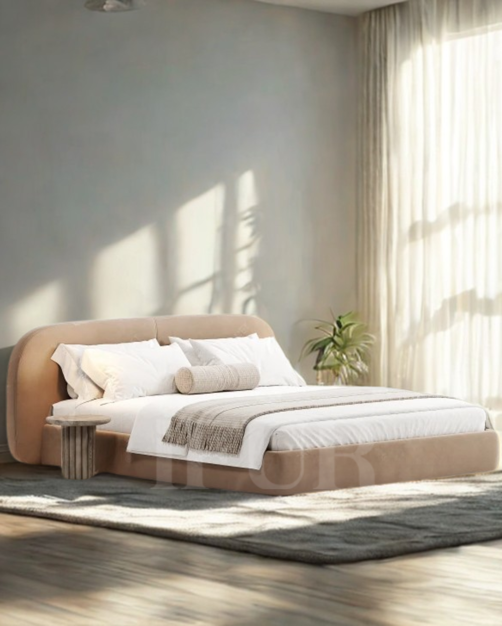 Calma Modern Upholstered Bed
