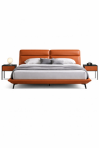 Opulent Luxury Upholstered Bed In Leatherette