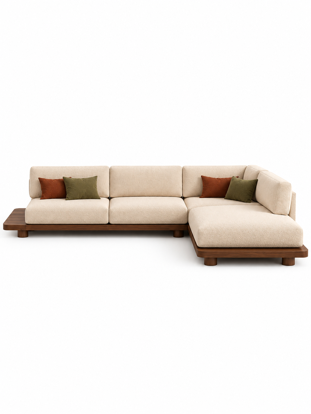 The Kervona Sofa — Luxury Modern L-Shaped Bouclé Fabric Sofa