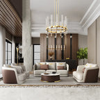 Jace Ultra Modern Luxurious Leather Sofa Set