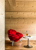 Floral Plush Lounge Chair