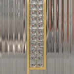 Trama Modern Fluted Glass Metal Partition