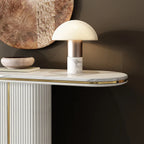 Meesah Modern White Flute Console Table