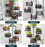 Manya Multifunctional Rotating Storage Cart