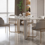 Metaphor White Luxury Modern Dining Set