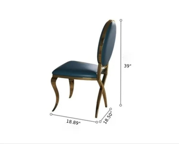 Noxa Blue Modern Dining Set