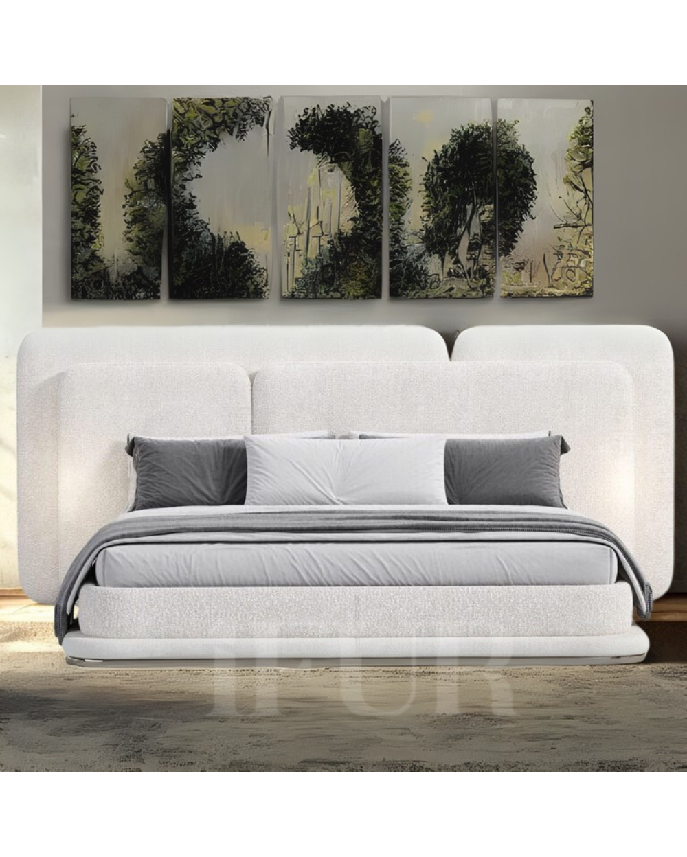 HavenStack Luxury Minimalist Upholstered Bed