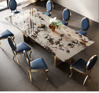 Noxa Blue Modern Dining Set