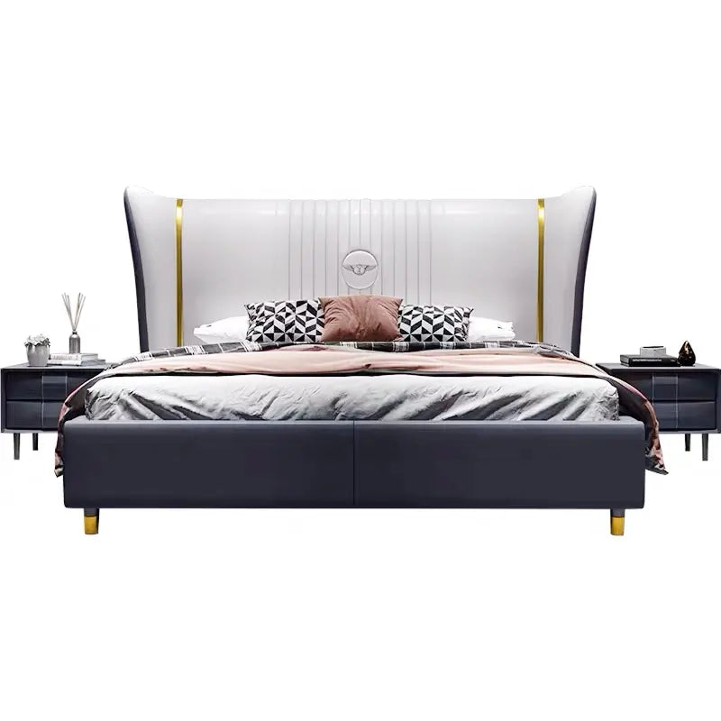 Miraculous Modern Upholstered Luxury Bed in Leatherette