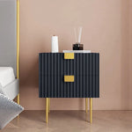 Sebastian Modern Bed Side Table With Drawers