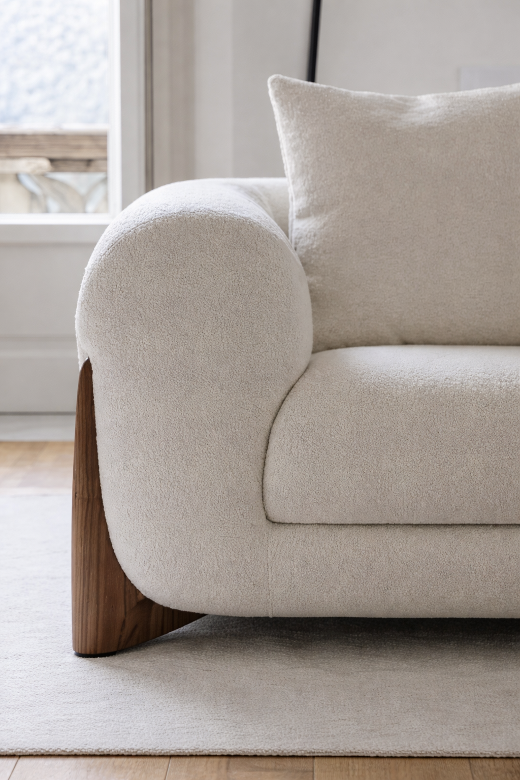 Aster Modern Luxury 3 Seater Boulce Sofa