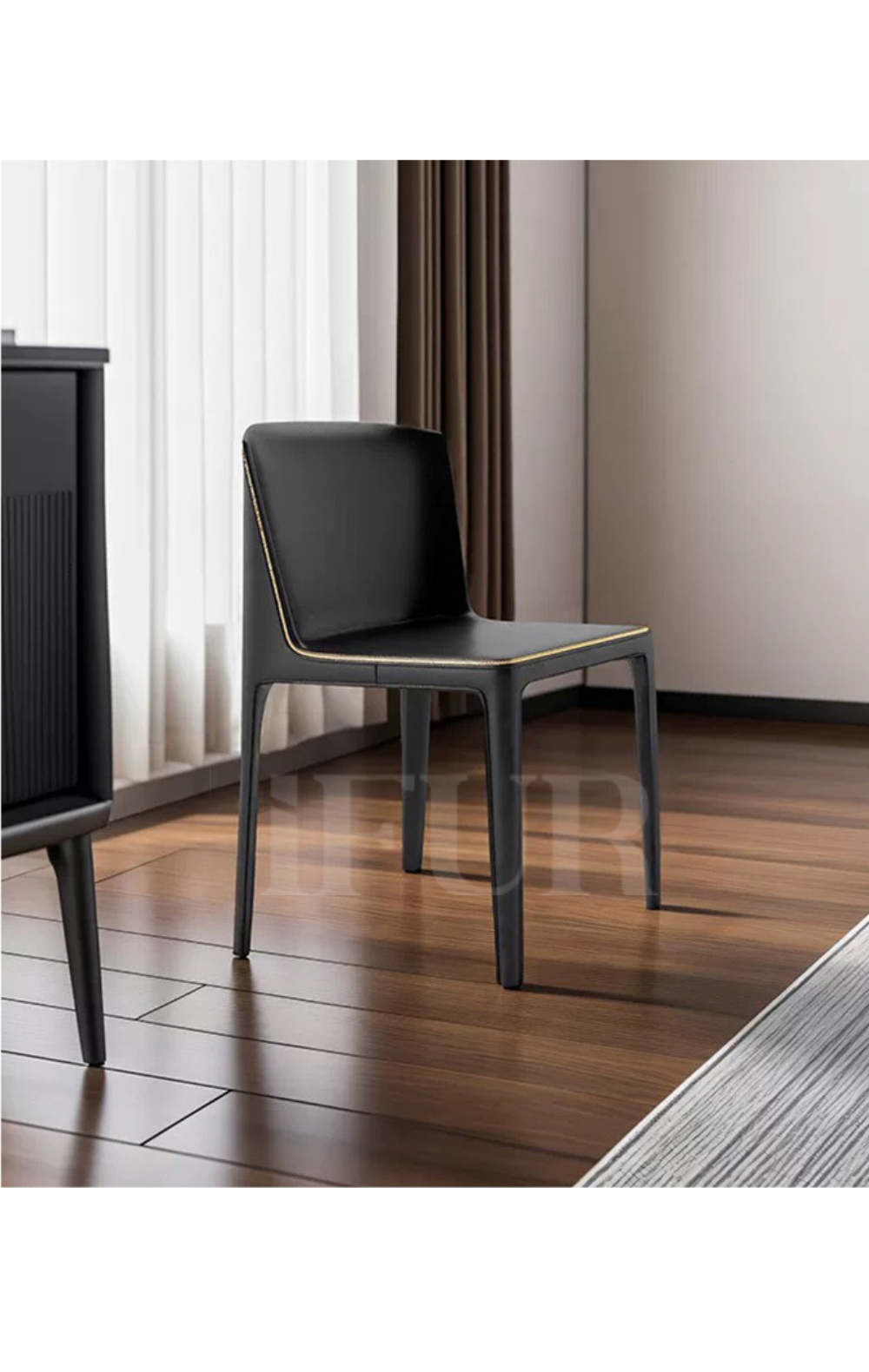 EdgeCraft Midnight Minimalist Chair