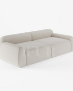 Capella Living Velvet Upholstered 3-Seater Luxury Sofa