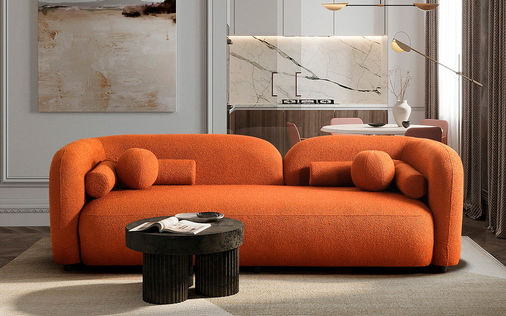 Avlan Boucle Modern Luxury 3 Seater Sofa