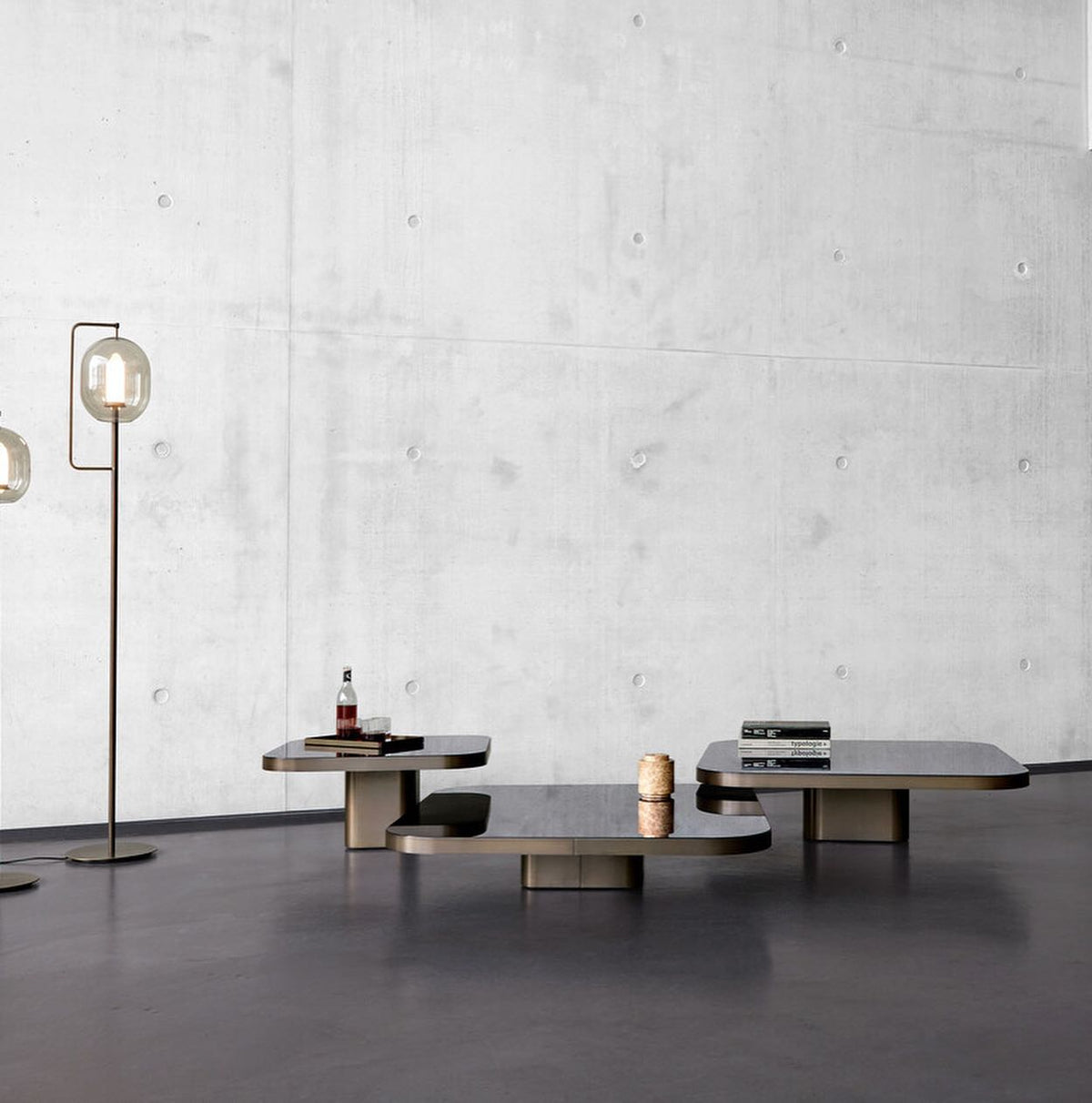 Rusta Modern Contemporary Nesting Coffee Table Set Of 3